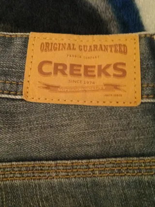 Pantaloni jeans uomo Creeks blu pantalones