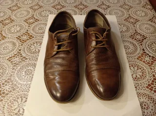 Scarpe Casual Canguro Vera Pelle Marrone 43