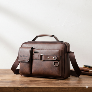 Borsa tracolla retrò CarlKimu marrone