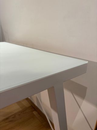 Mesa escritorio cristal El Corte Inglés 125x65