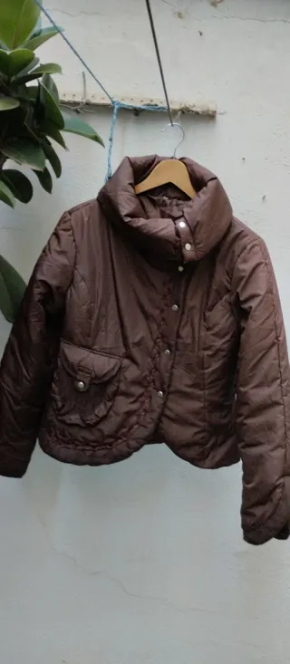 Chaqueta acolchada marrón T 40/42