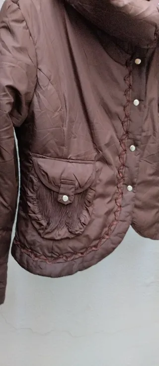 Chaqueta acolchada marrón T 40/42