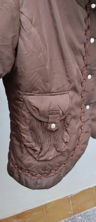Chaqueta acolchada marrón T 40/42