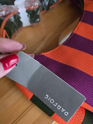 Bolso Parfois nuevo naranja y morado