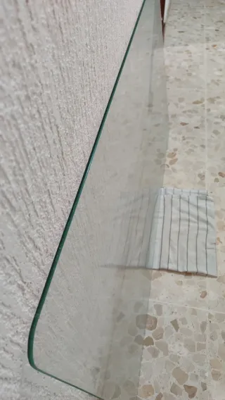 Cristal templado para mesa o estantería 115x65