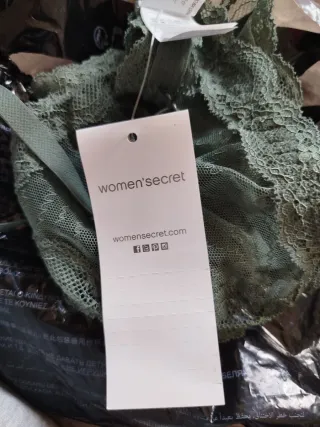 Women'secret Sujetador Triangular Verde