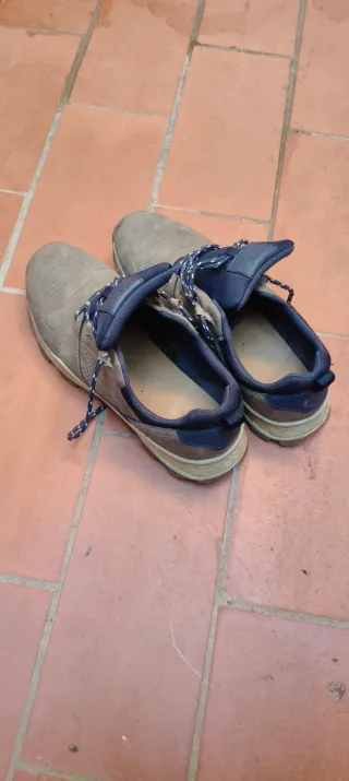 Xapatillas senderismo/casual azul y marrón