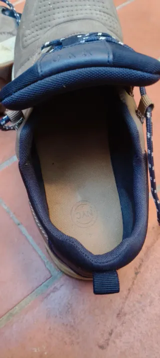 Xapatillas senderismo/casual azul y marrón