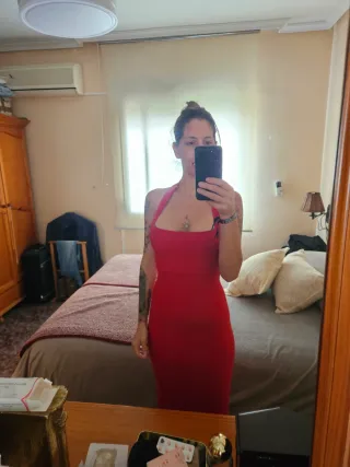 Vestido tubo rojo