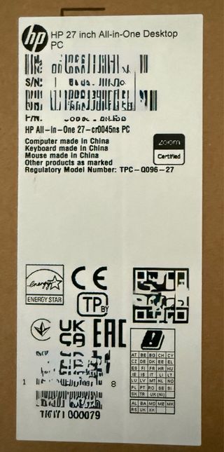 HP All-in-One PC Blanco