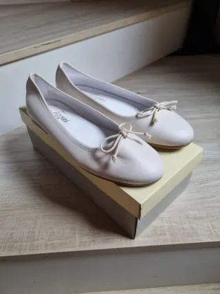 Bailarinas Tizzas crema talla 37