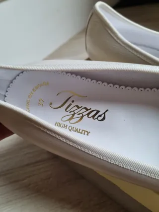 Bailarinas Tizzas crema talla 37