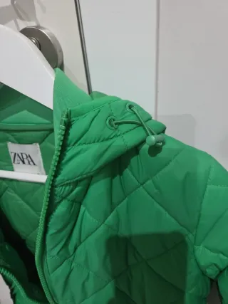 Cazadora Zara Verde Talla S Nueva