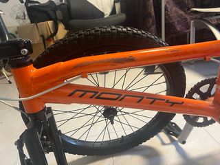 Bicicleta Monty Naranja sin arañados usada poco
