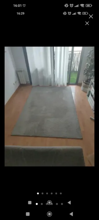 Alfombra Ikea Knardrup gris