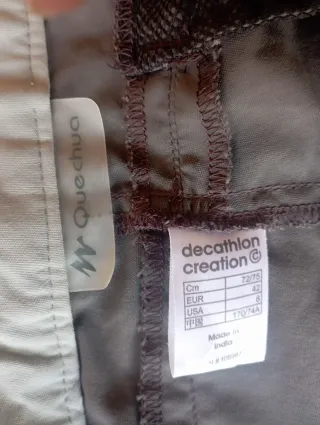 Pantalones senderismo mujer Quechua Talla 42