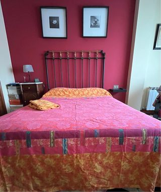 Funda nórdica rosa y amarilla.Granfoulard basetti