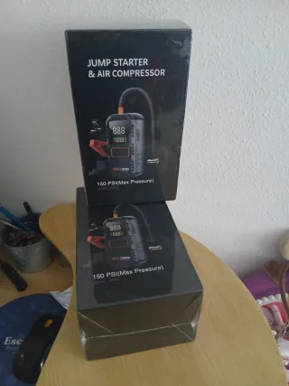 Arrancador Coche 4 en 1 + Compresor