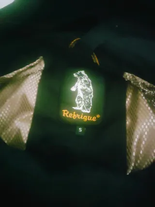 Giacca Refrigue nera con interno marrone