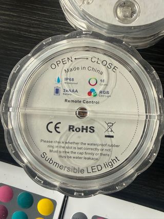 Luces LED RGB Sumergibles con Mando