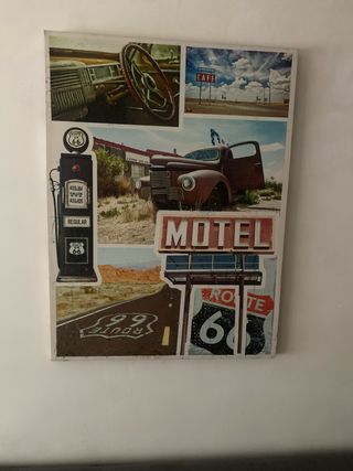 Cuadro Vintage Ruta 66