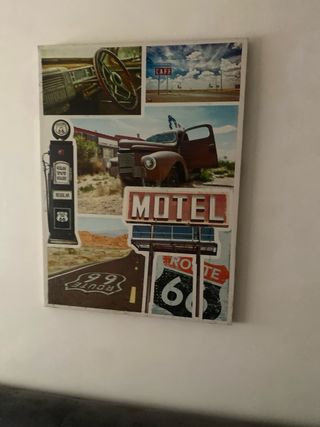 Cuadro Vintage Ruta 66