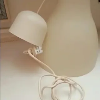 2 Lámparas de techo beige/blancas