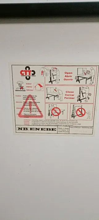 Mesa Ping Pong de interior Azul + Accesorios