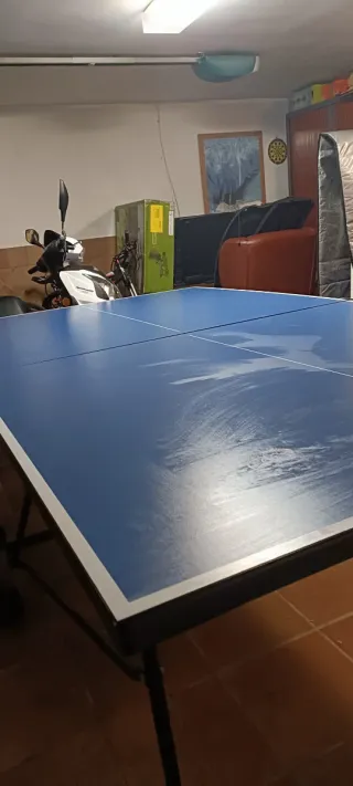 Mesa Ping Pong de interior Azul + Accesorios
