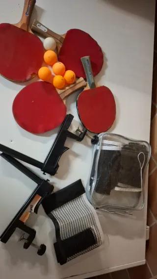 Mesa Ping Pong de interior Azul + Accesorios