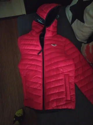 Chaqueta Hollister Roja Hombre
