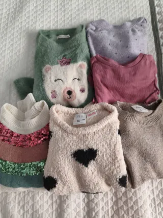 Lote 6 jerseys niña