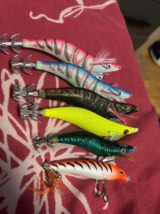 Lotes de señuelos de pesca para calamar