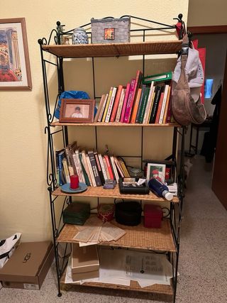Estantería Hierro y Mimbre