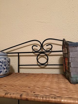 Estantería Hierro y Mimbre