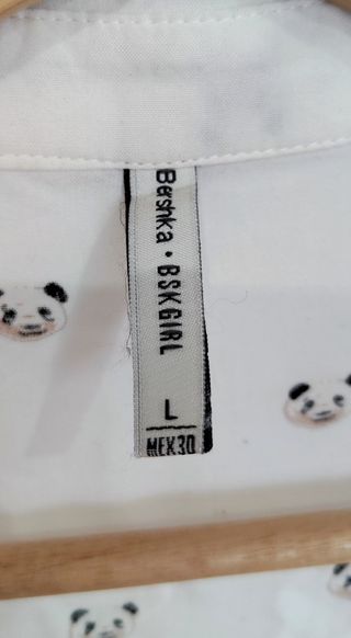 Blusa Bershka Estampado Panda Talla L