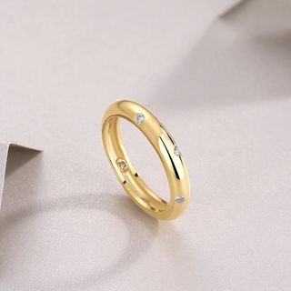 Anillo Stardust con Diamantes Golden Stardust Band