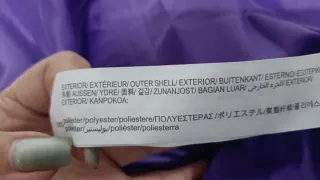 Chaqueta acolchada Stradivarius Morado Talla L