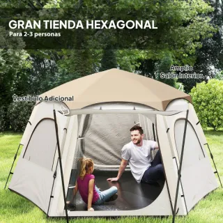 Tienda Campaña 4 Personas 280x240x155cm