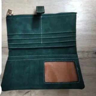 Cartera monedero verde