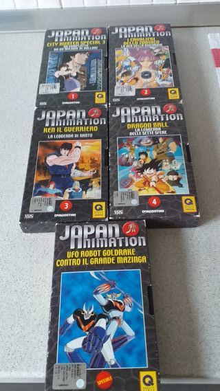 VHS Japan Animation - City Hunter, Dragon Ball, Go