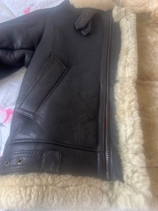 Chaqueta Piel Aviador Marrón