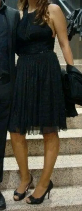 Vestido fiesta negro corto