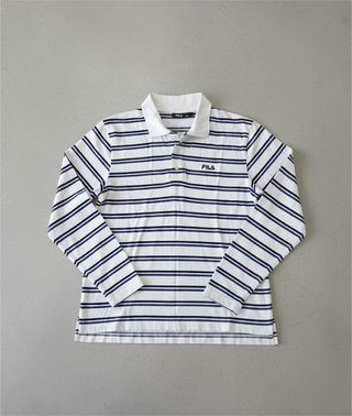 Polo Fila Rayas Manga Larga Talla L