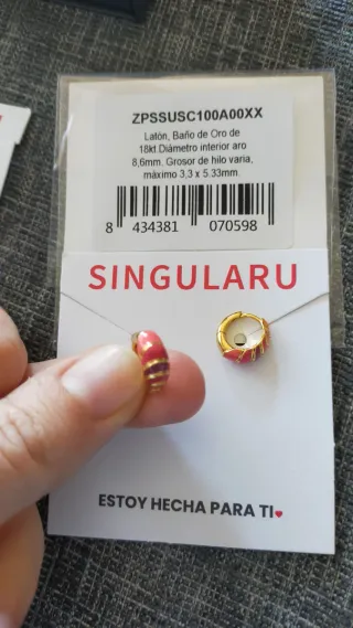 Conjunto collar y pendientes Singularu