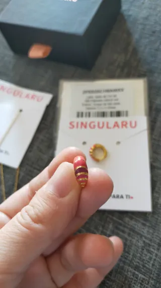 Conjunto collar y pendientes Singularu