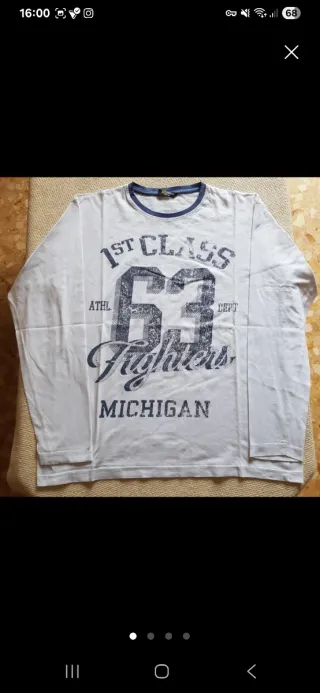 Camiseta blanca, marca Inside. Talla L Manga Larga