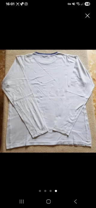 Camiseta blanca, marca Inside. Talla L Manga Larga