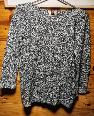 Jersey de punto con lazos en espalda