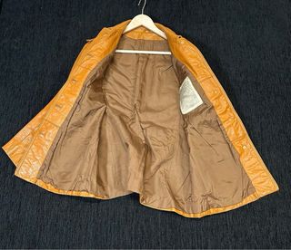 Chaqueta Piel Vintage Marrón Talla S/M